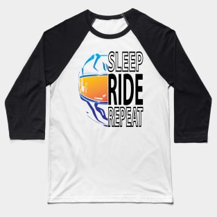 Sleep Ride Repeat Baseball T-Shirt